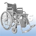 Cadeira Rodas Comfort 1005-LY8250SEF - Praxis - Portal do Médico