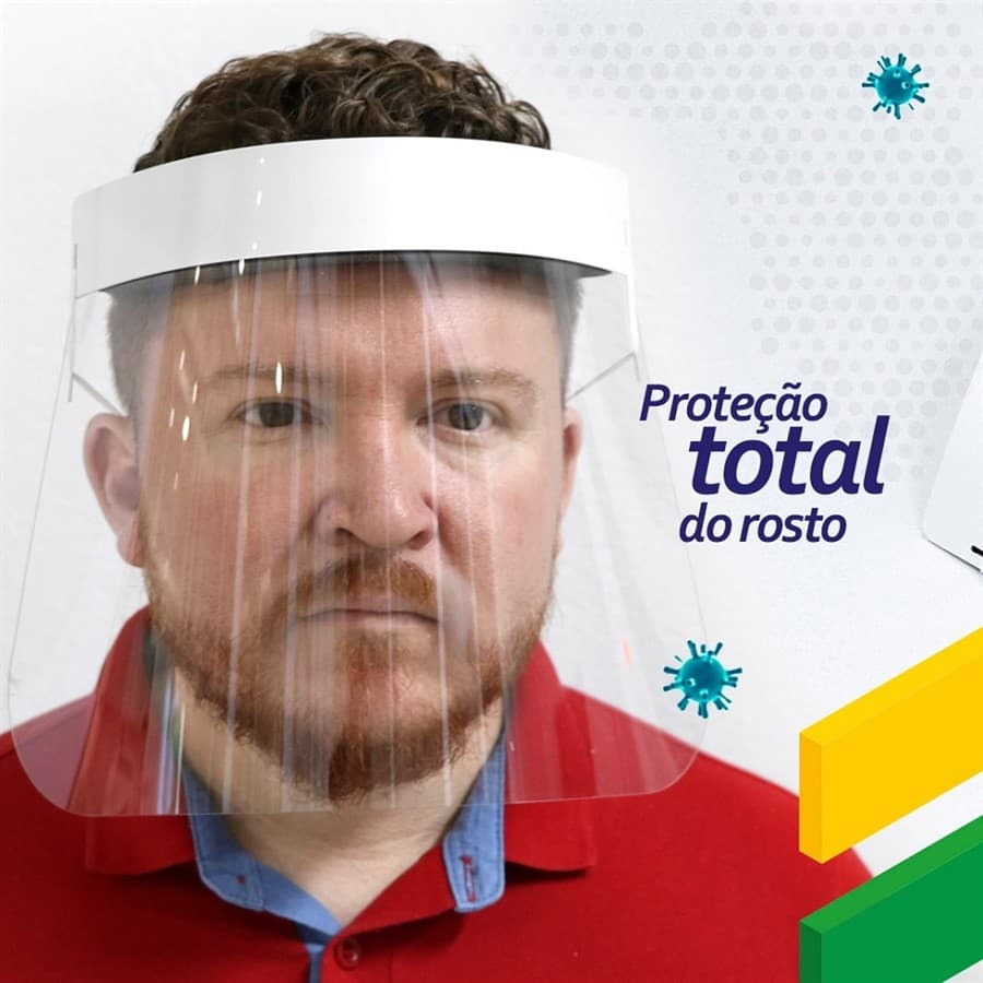 Viseira de Proteção Facial Profissional Face Shield (Kit c/ 3 und) | - Portal do Médico