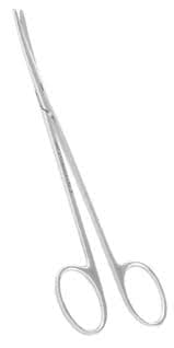 Tesoura Metzembaum Em Aço Inox Diérese Delicada Curva Abc (15cm) - Portal do Médico