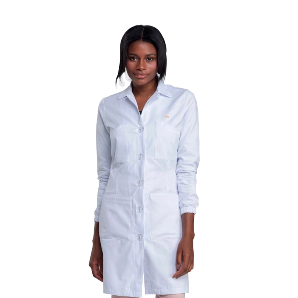 Jaleco Branco Lab Feminino Dra Cherie (P) - Portal do Médico
