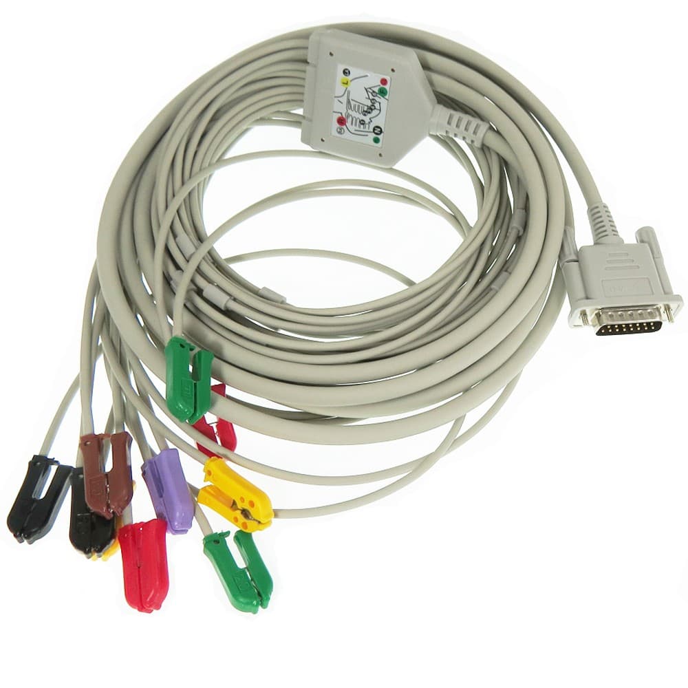 Cabo De Ecg 10 Vias Para Eletrocardiógrafo Cardiocare 2000 / Cardiotouch 3000 - Bionet - Portal do Médico