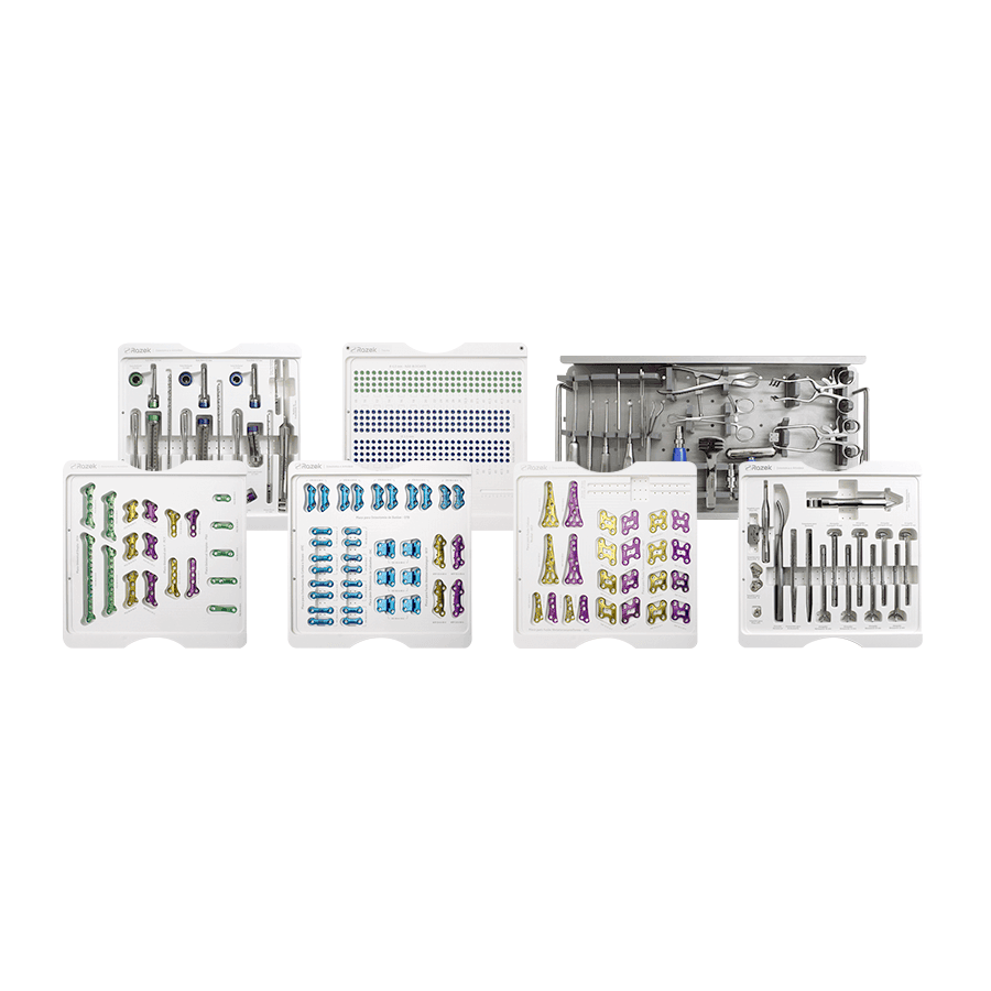 Instrumentais para Materiais Implantáveis - Sistema de Placas de Fixação Rígida Feet RZ - Osteotomia e Artrodese