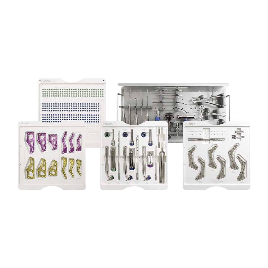 Instrumentais para Materiais Implantáveis - Sistema de Placas de Fixação Rígida Feet RZ - Trauma