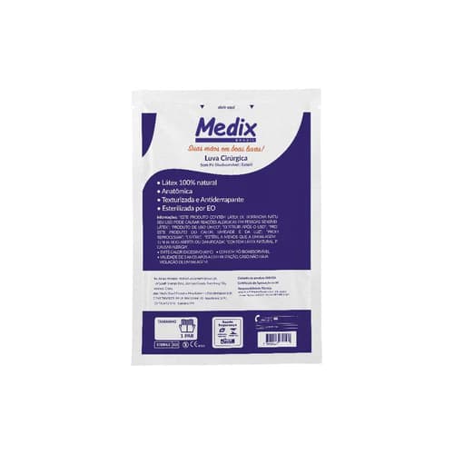 LUVA CIR LATEX C/PO MEDIX TAM 7.5 PAR – MEDIX