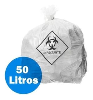 SACO P/LIXO HOSP. 50L BRANCO C/100 UND (CGB155) – RAVA