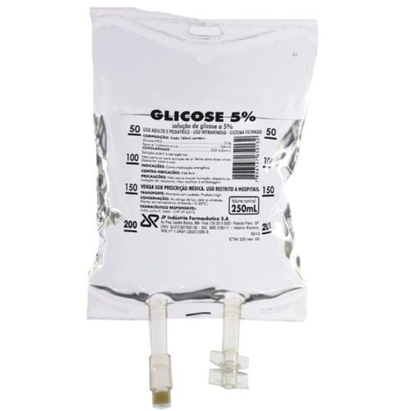 SORO GLICOSADO 5% 250ML (BOLSA) – JP