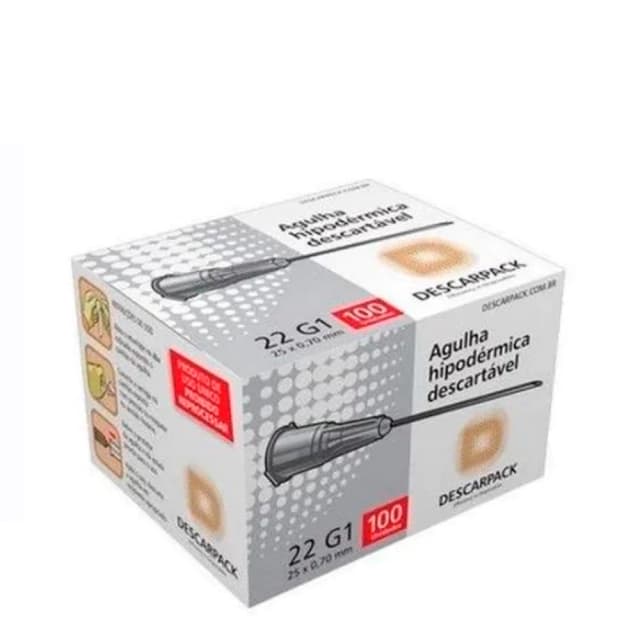 AGULHA DESC. 25 X 7 C/100 UND – DESCARPACK