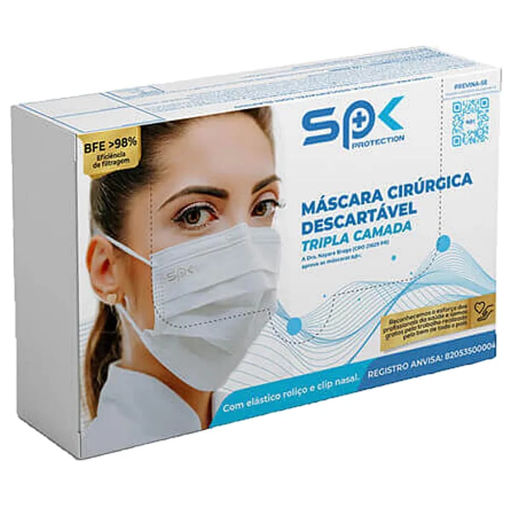 MASCARA DESC. TRIPLA C/ELASTICO C/50 UND – SPK