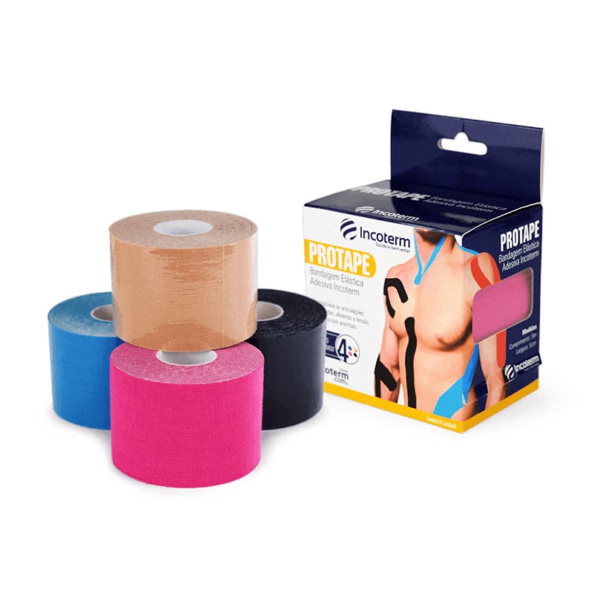BANDAGEM ELASTICA ADESIVA PROTAPE BEGE – INCOTERM
