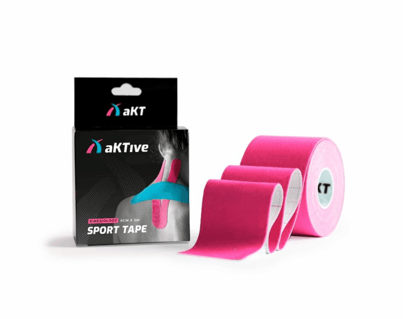 BANDAGEM ELASTICA ADESIVA SPORT TAPE ROSA – AKITIVE