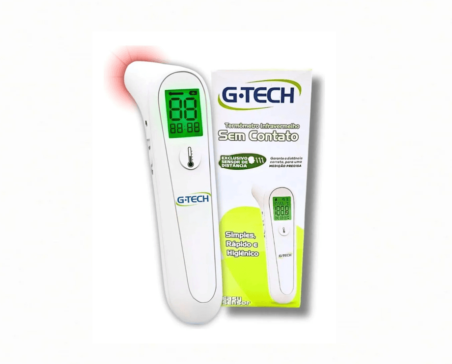 TERMOMETRO DE TESTA DIGITAL INFRAVERMELHO – BRANCO – G-TECH