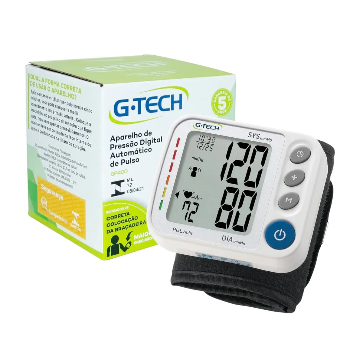 APARELHO DE PRESSAO DIGITAL AUTOMATICO DE PULSO – G-TECH
