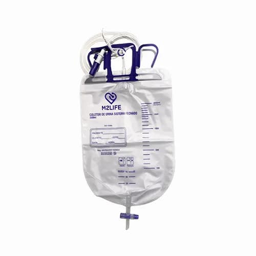 BOLSA COLETO URINA SISTEMA FECHADO 2000ML – M2LIFE